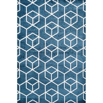 Tumbling Blocks Modern Geometric Area Rug 2